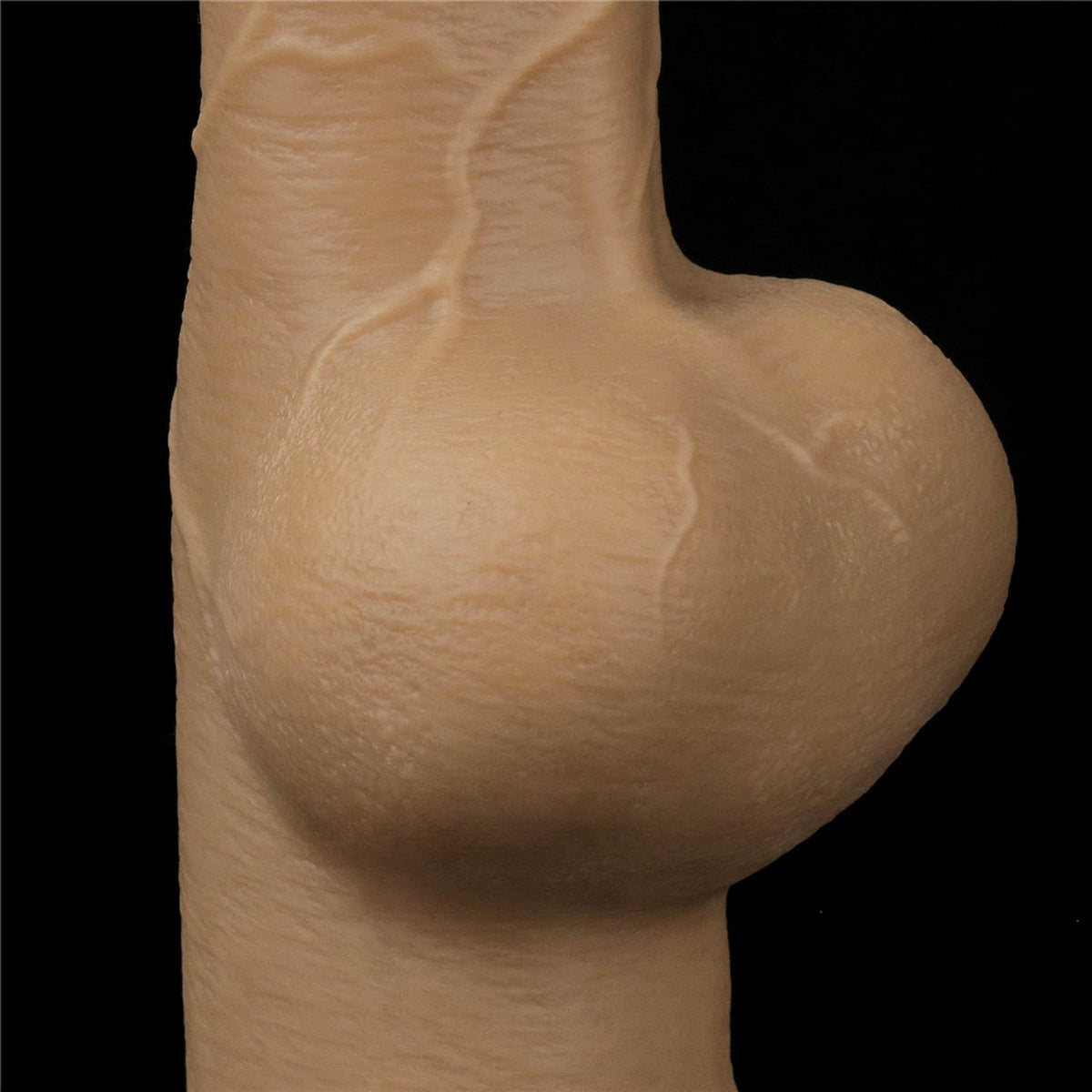 13-Dildo realistyczne dwuwarstwowe silikonowe z uchwytem Lovetoy 25cm-13
