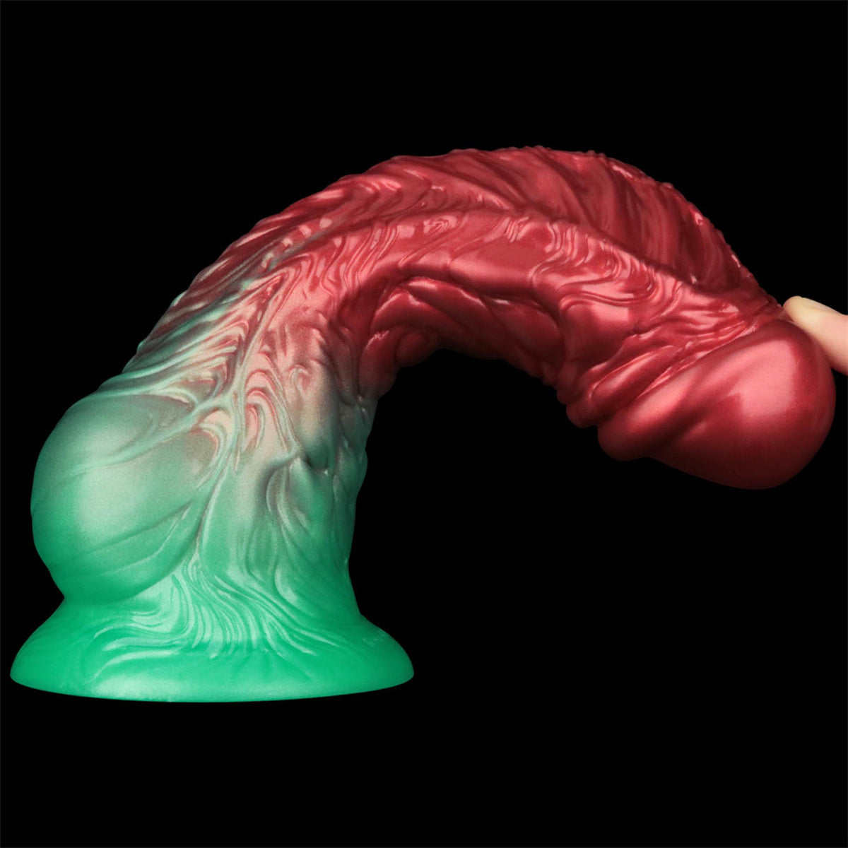 14-8'' Dual Density Silicone Inflatable Dildo-14