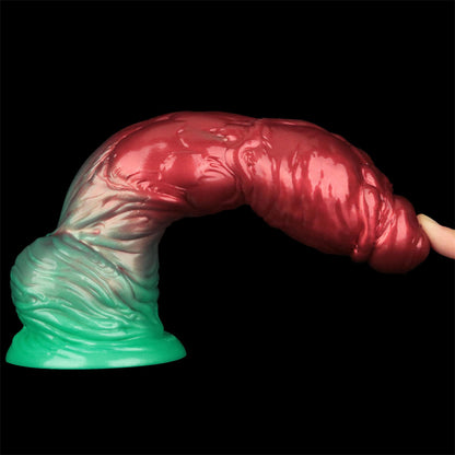14-10'' Dual Density Silicone Inflatable Dildo-14