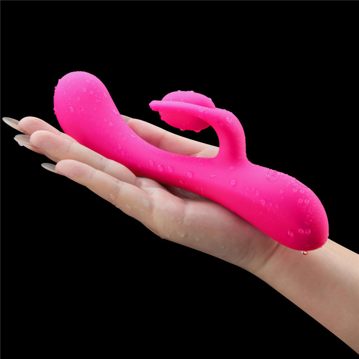 16-Wibrator króliczek silikonowy Lovetoy LAllure Swirl USB 20 cm-16