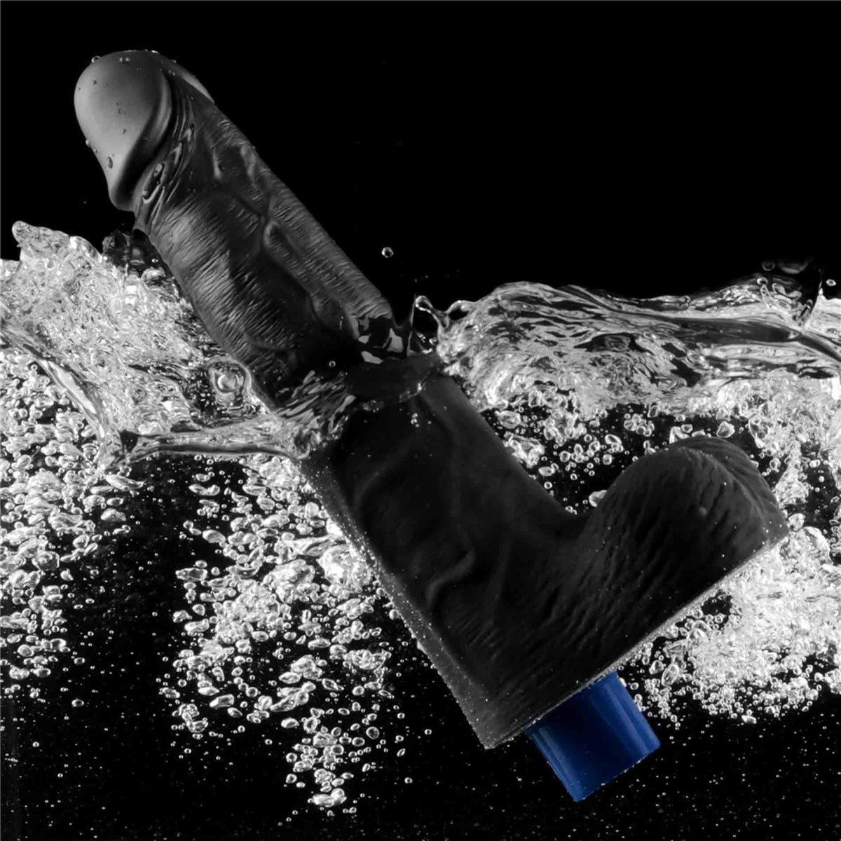 13-Dildo realistyczne wibrujące Lovetoy Real Softee czarne USB 25cm-13