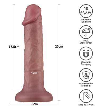 17-8'' Vibrating Dual Density Power Cock-17