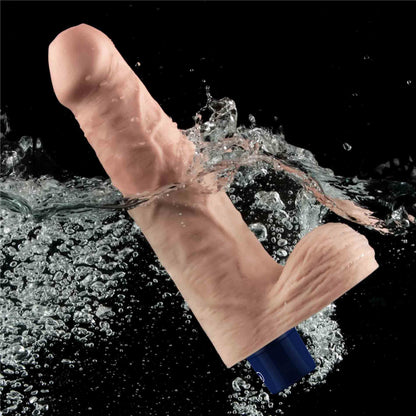 14-Realistyczne dildo wibrujące Lovetoy Real Softee 23 cm cieliste USB-14