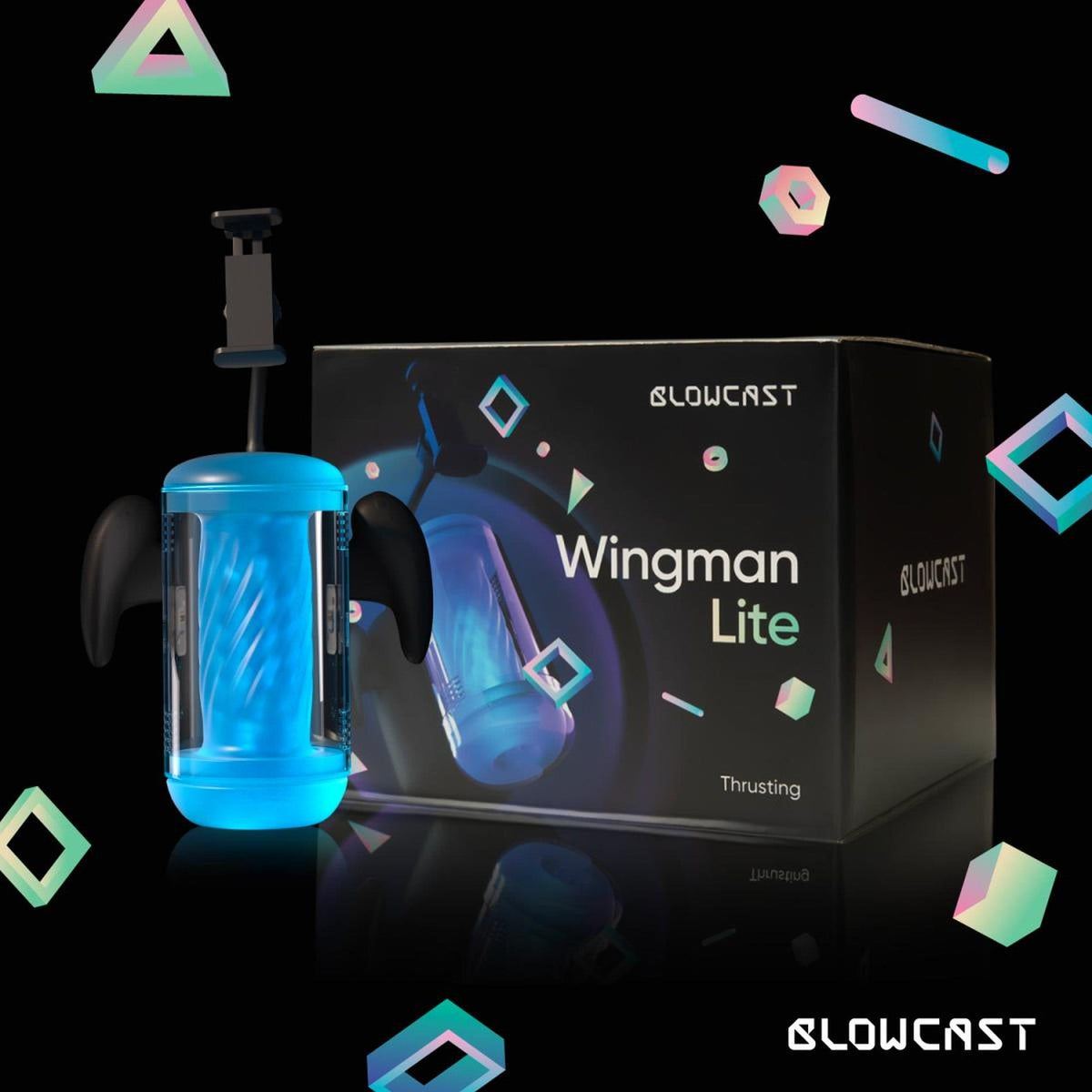 15-Masturbator automatyczny BLOWCAST Wingman Lite z wibracją USB-15