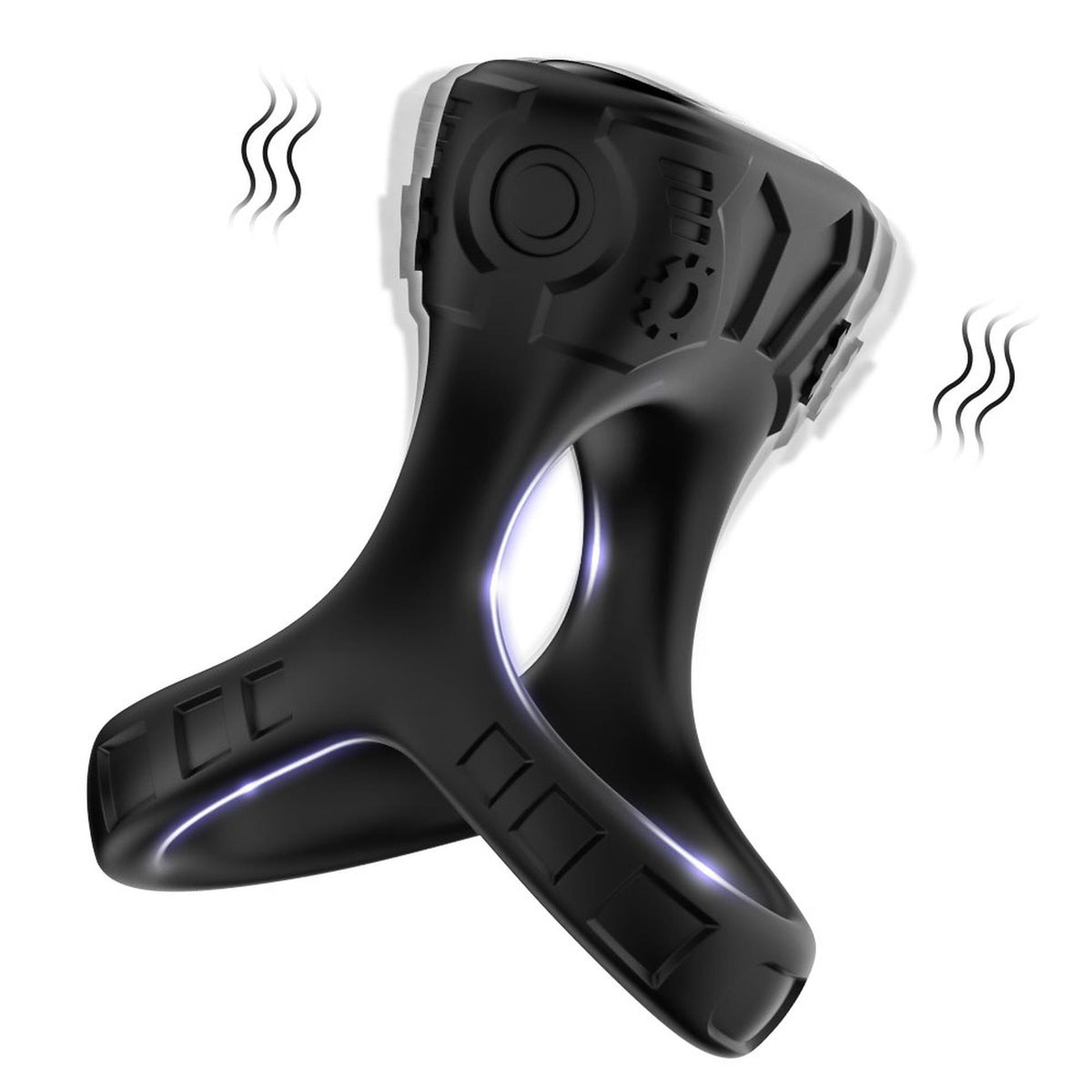 15-Pierścień wibrujący Mechay Black B Series Joy silikonowy USB 9 funkcji-15