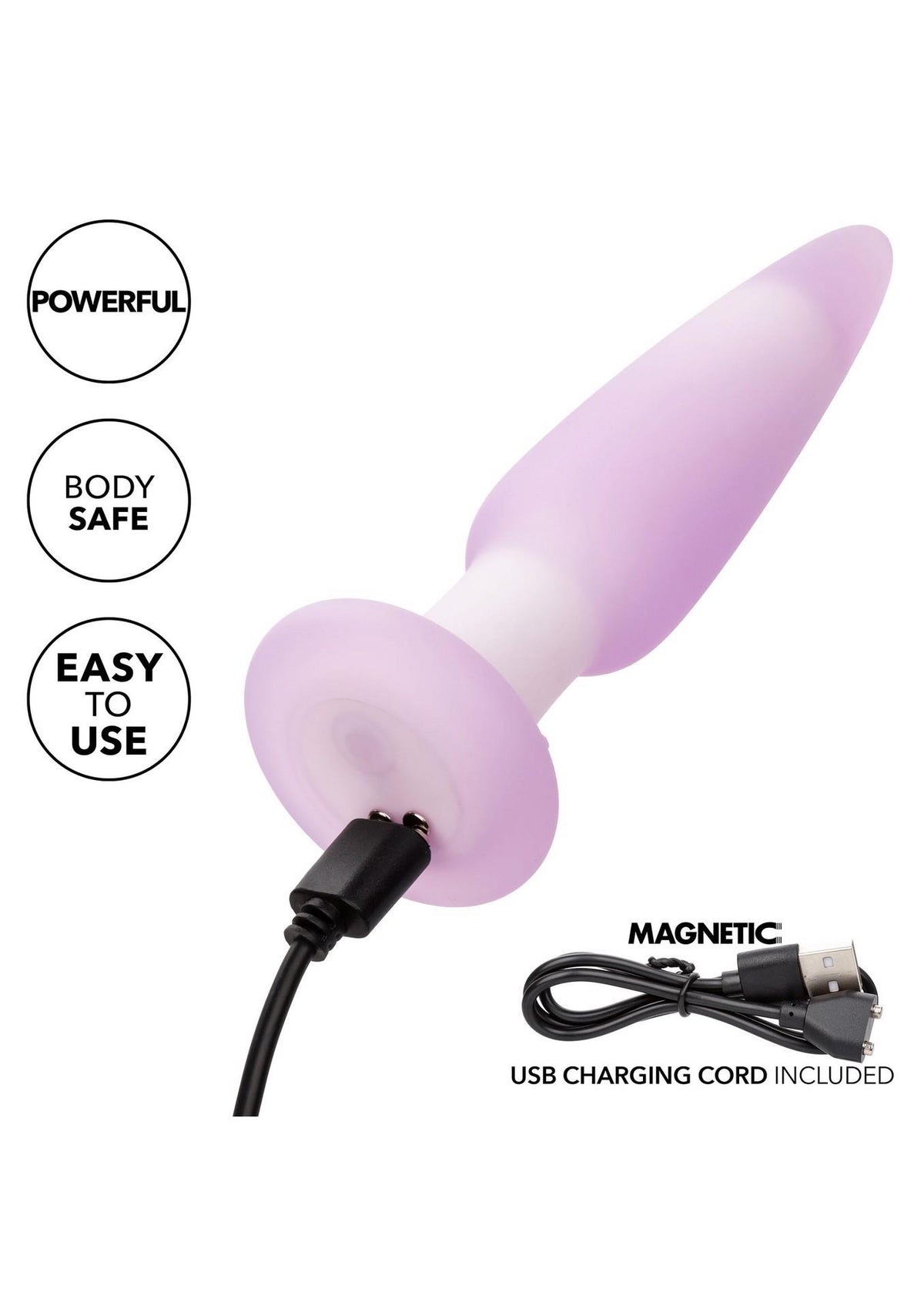 13-Plug analny wibrujący Calexotics Lavender Haze fioletowy silikonowy-13
