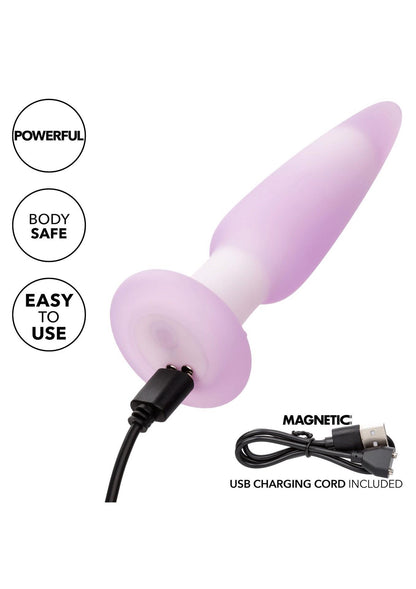 13-Plug analny wibrujący Calexotics Lavender Haze fioletowy silikonowy-13