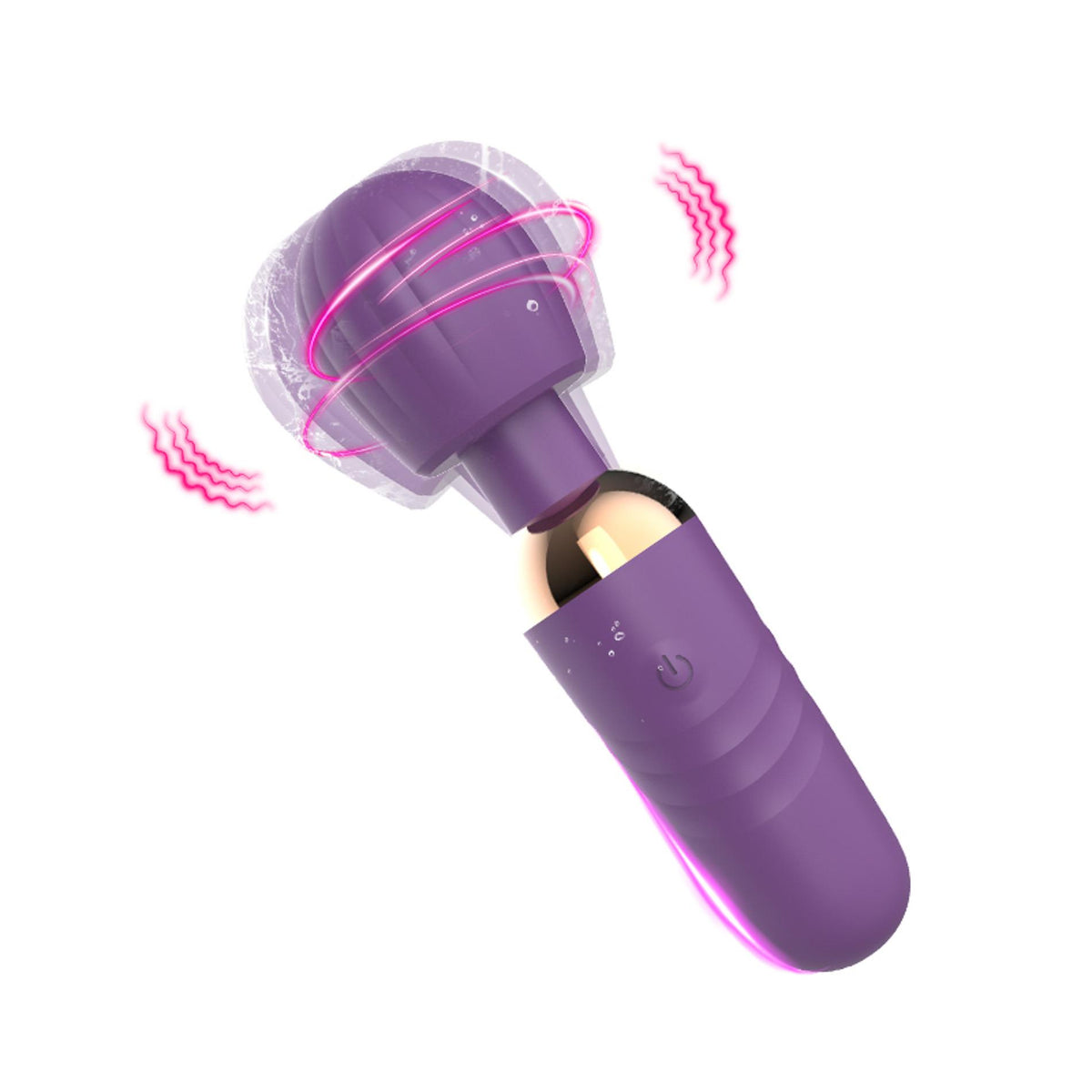 14-Stymulator łechtaczki silikonowy Little Fairy Wand fioletowy 14 cm-14