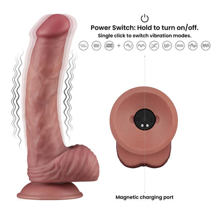 17-9'' Vibrating Dual Density Power Cock-17