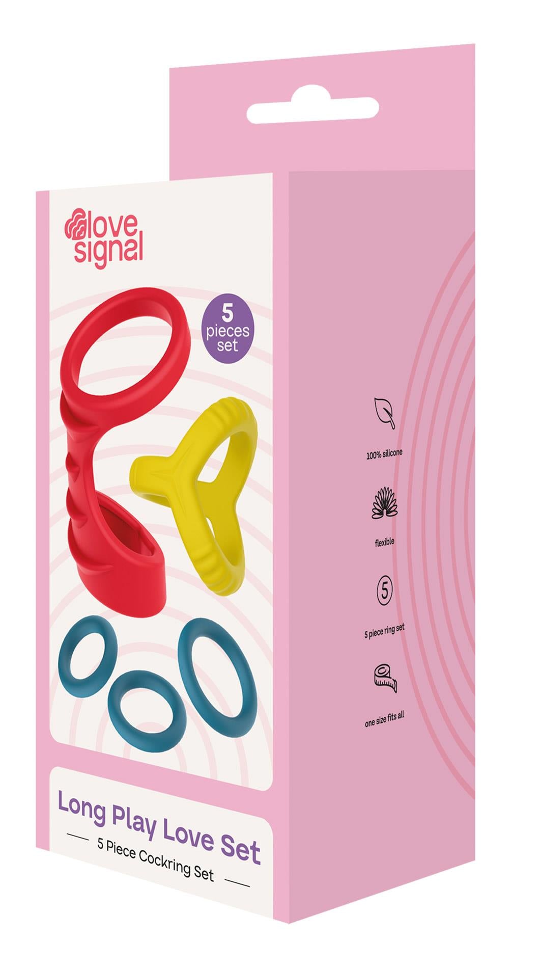 14-Zestaw pierścieni silikonowych Dream Toys Long Play Love Set-14
