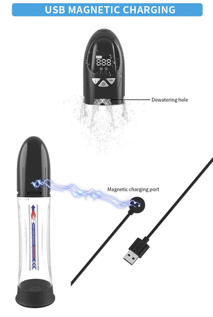 16-Pompka automatyczna Passion Pump wodoodporna LCD ładowalna 21 cm-16