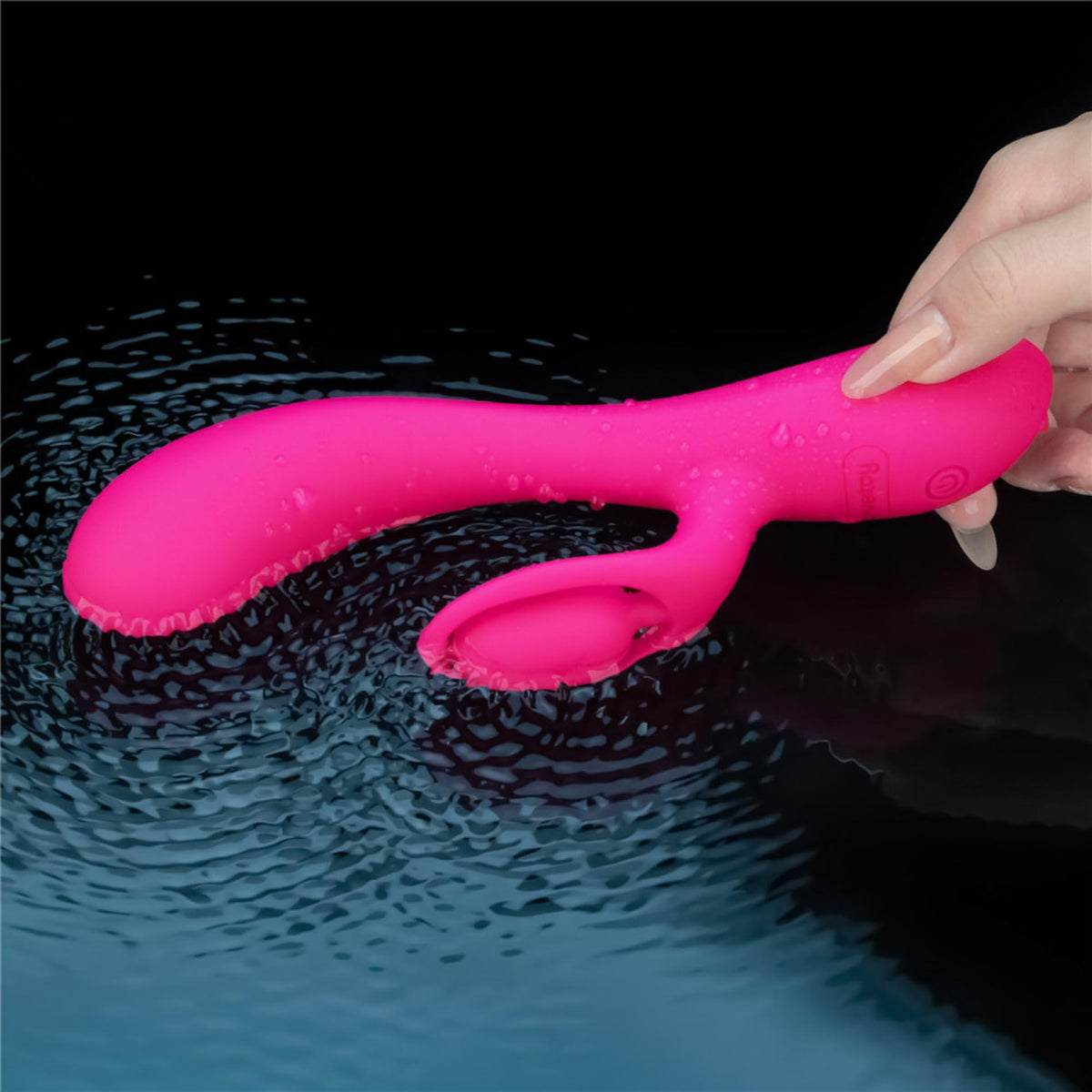 14-Wibrator króliczek silikonowy Lovetoy LAllure Swirl USB 20 cm-14
