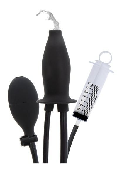 15-Korek analny pompowany silikonowy nawilżający Hidden Desire Extreme czarny-15