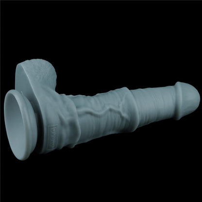 16-11'' Rechargeable Thrusting and Vibrating Silicone Dildo with Remote-16