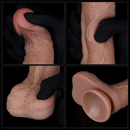 16-8.5'' Dual Layered Silicone Cock-16