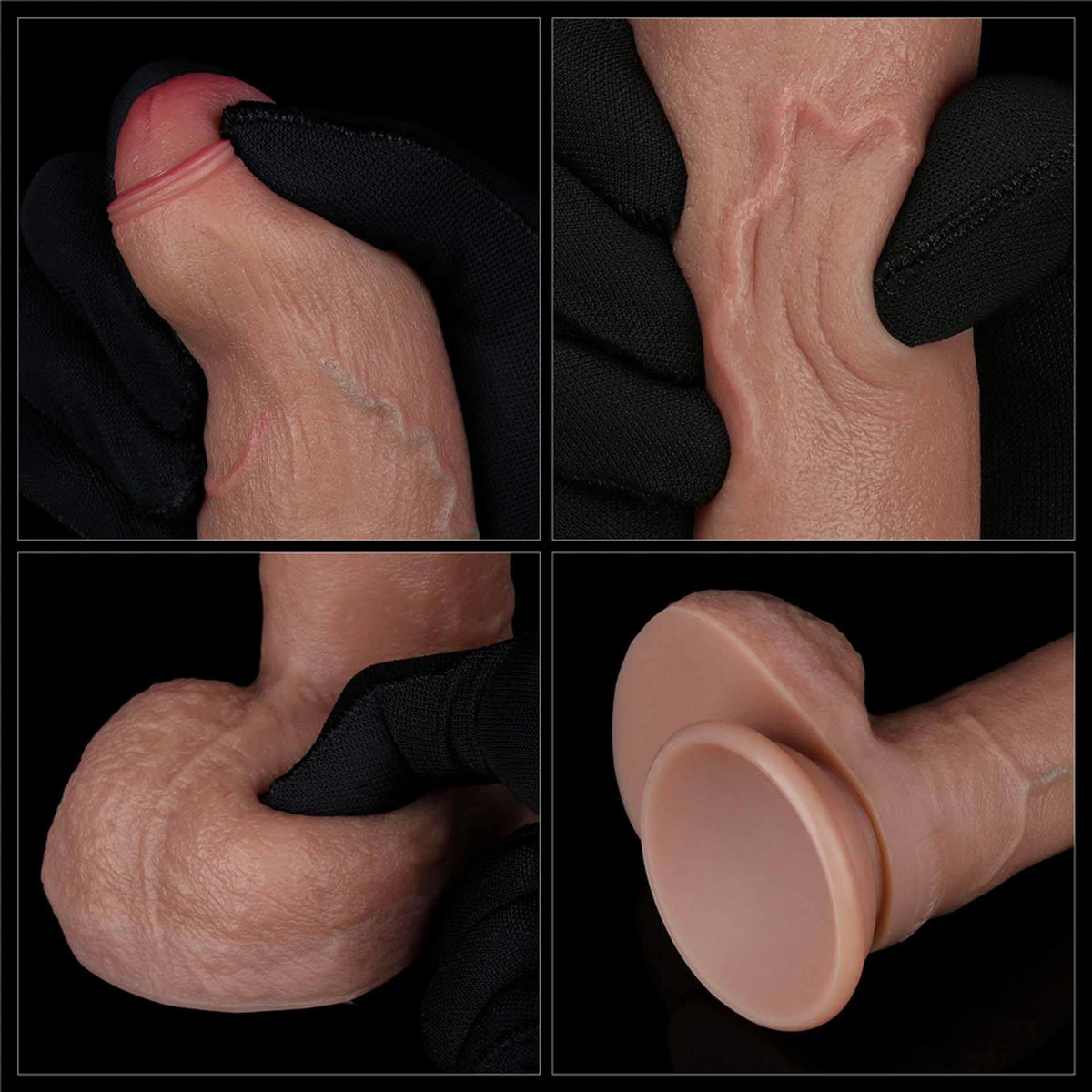14-8'' Dual Layered Silicone Cock-14