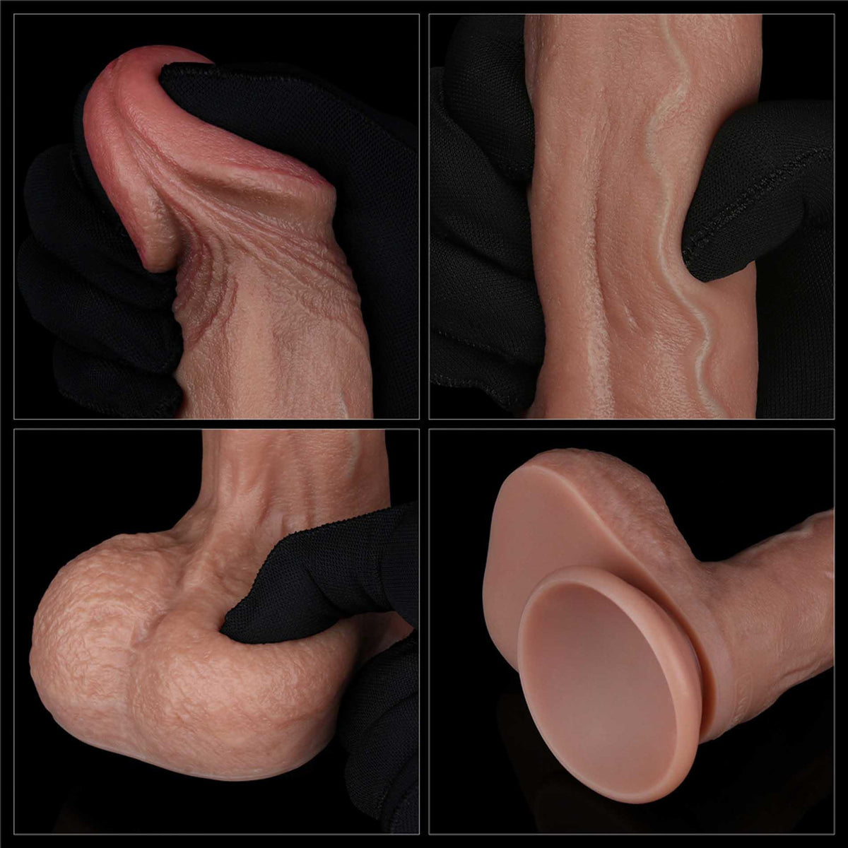 14-9'' Dual Layered Silicone Cock-14