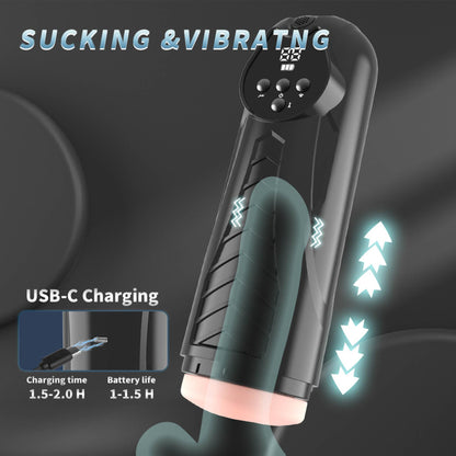 14-Masturbator LUXURY 04 z wibracjami i ssaniem USB 27 cm-14