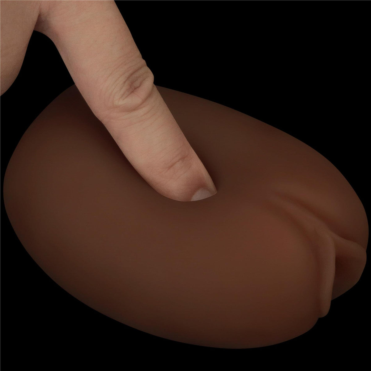 14-Masturbator dwustronny Lovetoy anus i pochwa brązowy TPE-14