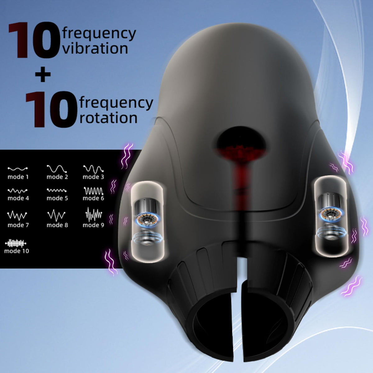 15-Automatyczny masturbator Cyclone Spinner Elite z rotacją i wibracją USB-15