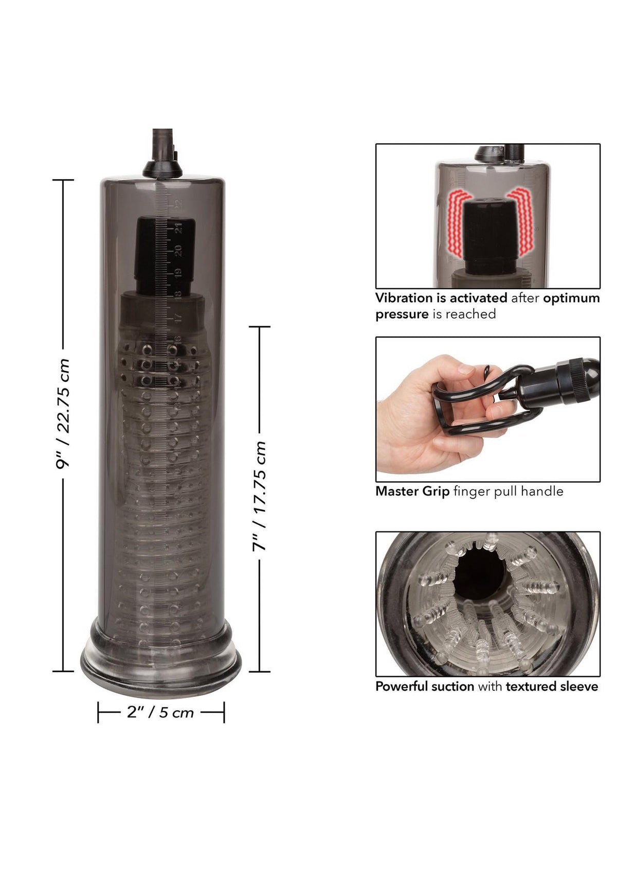17-Pompka wibracyjna Calexotics Air Pump czarny USB-17