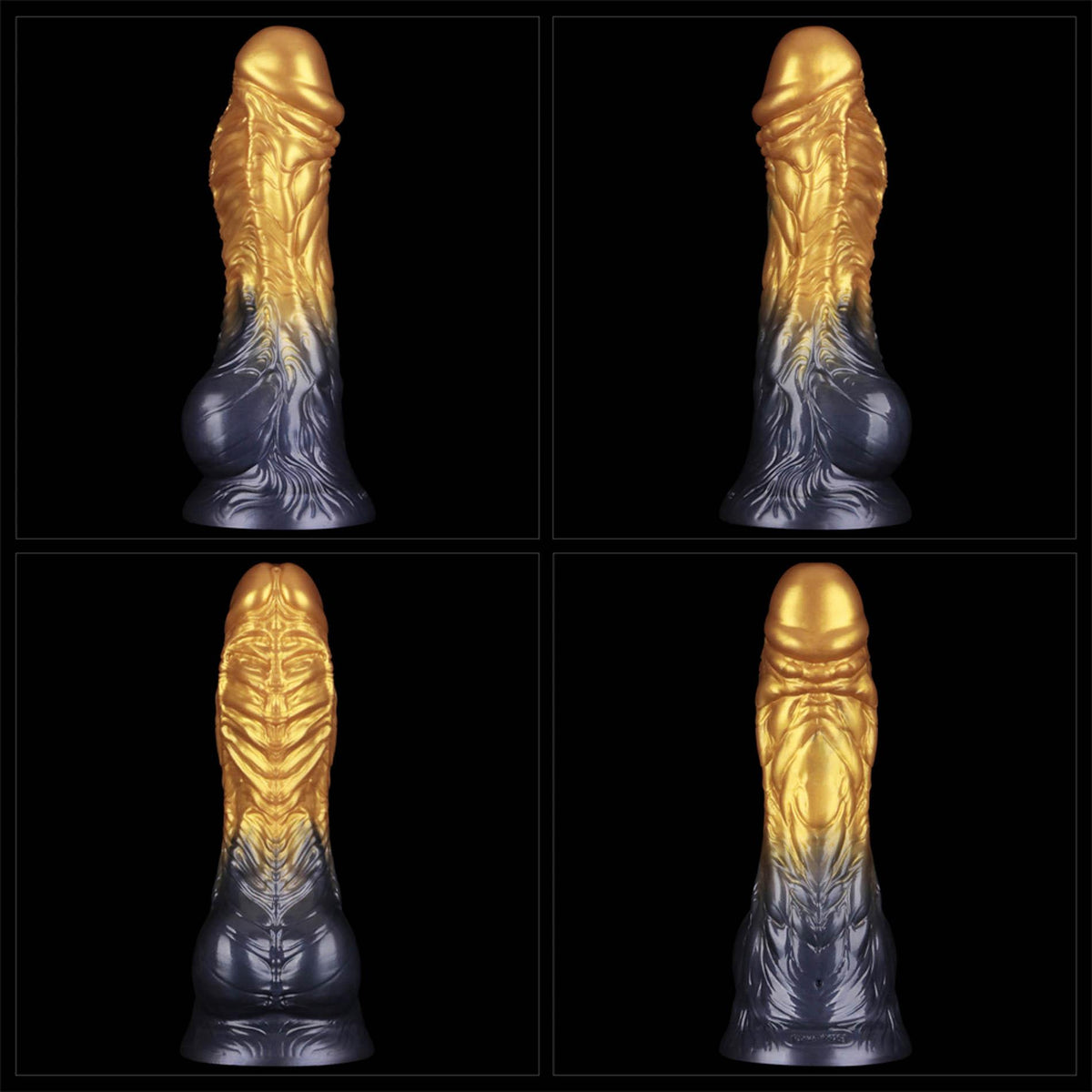 16-8'' Dual Density Silicone Inflatable Dildo-16