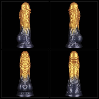 16-8'' Dual Density Silicone Inflatable Dildo-16