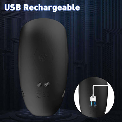 16-Silikonowy regulowany wibrator na penisa noszony B Series Cute USB-16