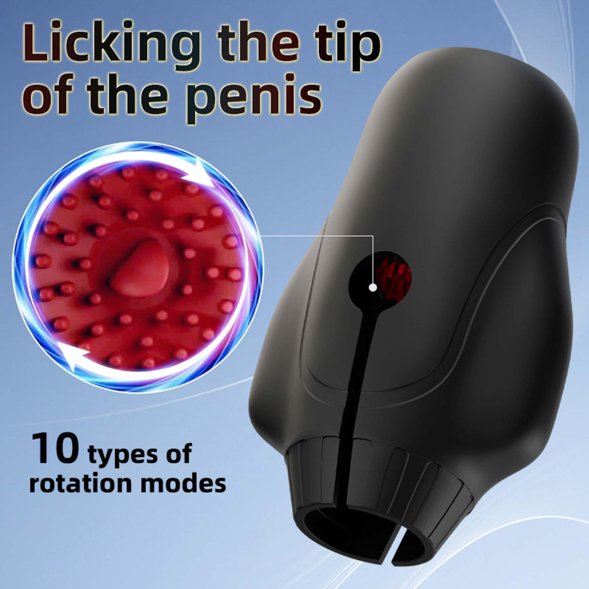 16-Automatyczny masturbator Cyclone Spinner Elite z rotacją i wibracją USB-16