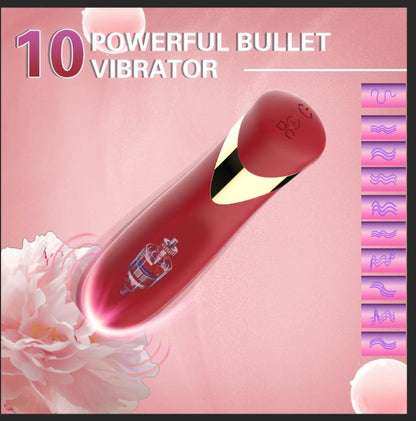 18-Wibrator szminkowy silikonowy czerwony B Series Cute USB 10 cm-18