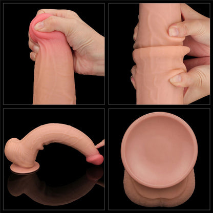 18-13.5'' King Sized Sliding Skin Dual Layer Dong-18