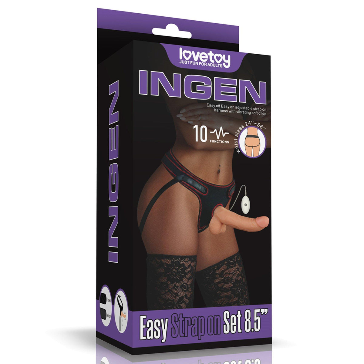 19-Vibrating Easy Strapon Set 8.5''-19