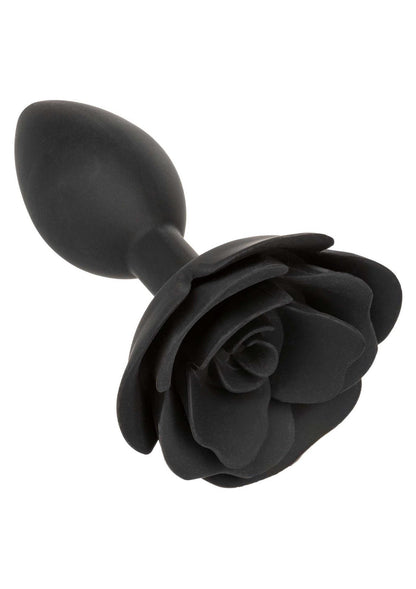 18-Korek analny silikonowy Calexotics Forbidden Rose duży czarny-18