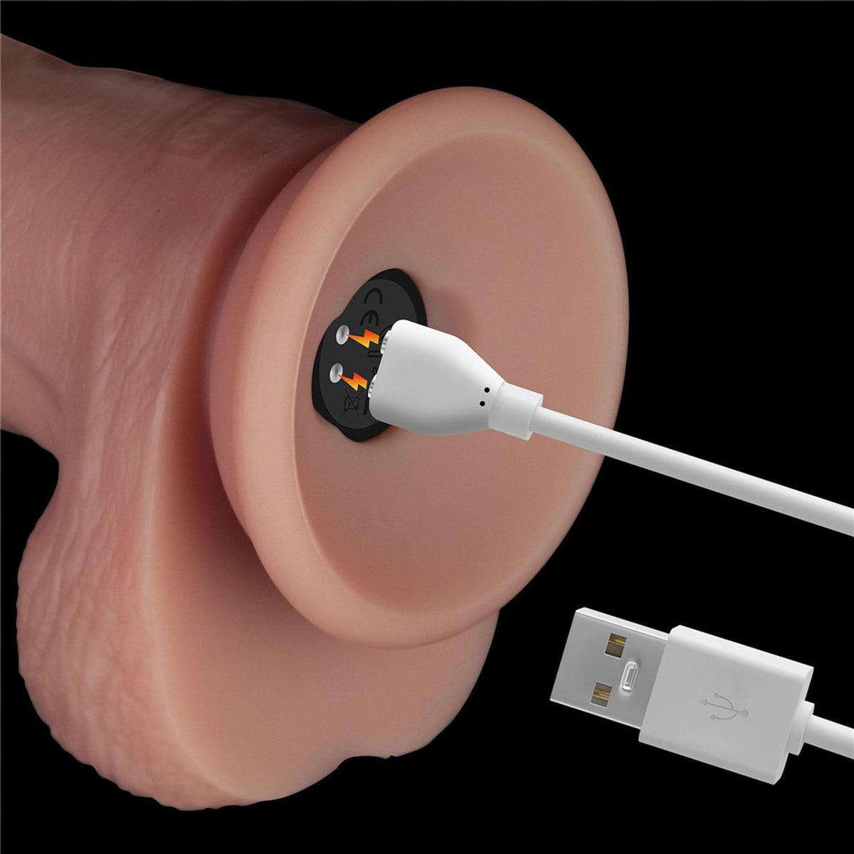 20-10" Vibrating Sliding Skin Pro II Dual Layer Silicone Dong-20