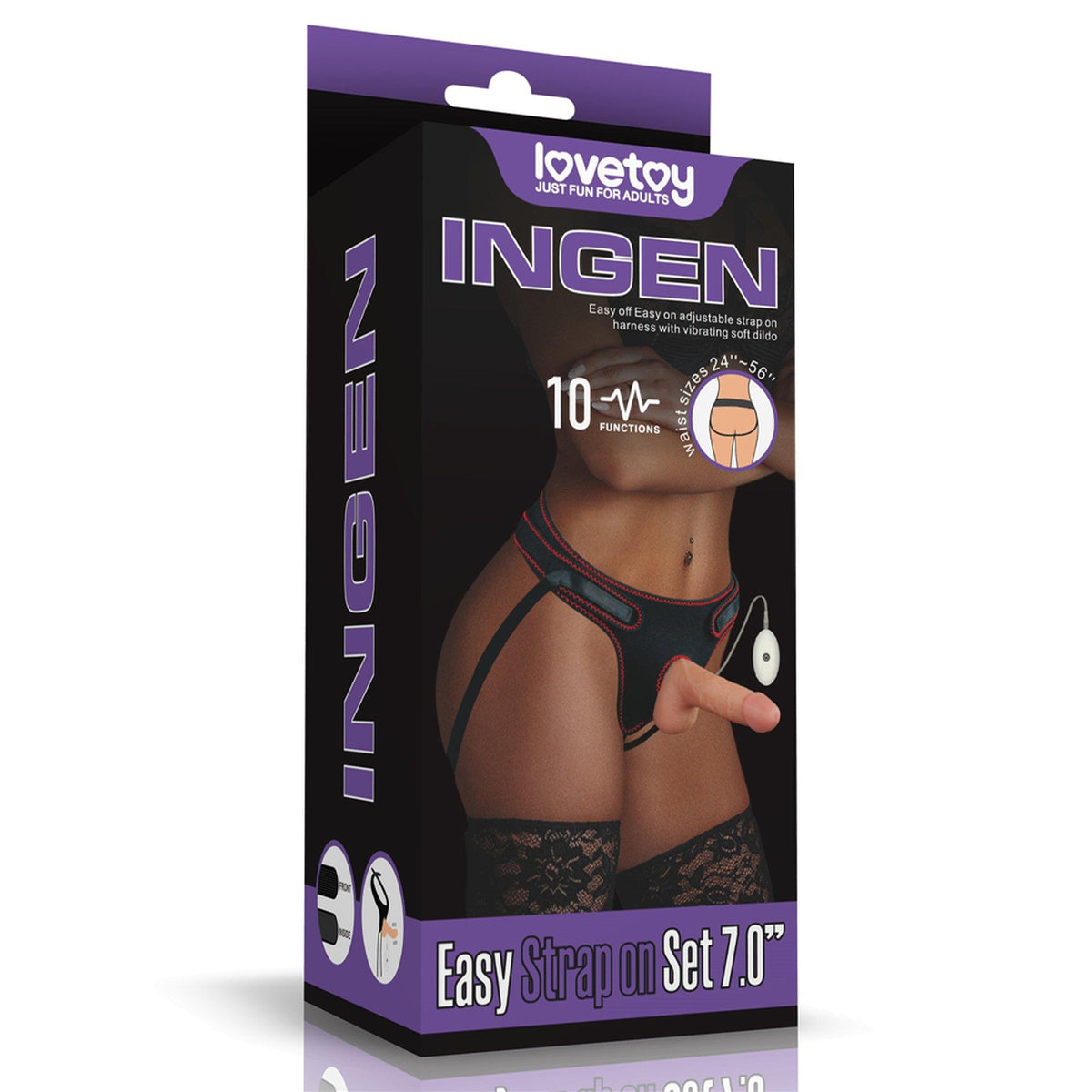 21-Vibrating Easy Strapon Set 7.0''-21