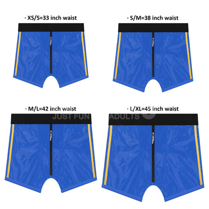 19-Chic Strap-On shorts (28 - 31 inch waist) Blue-19