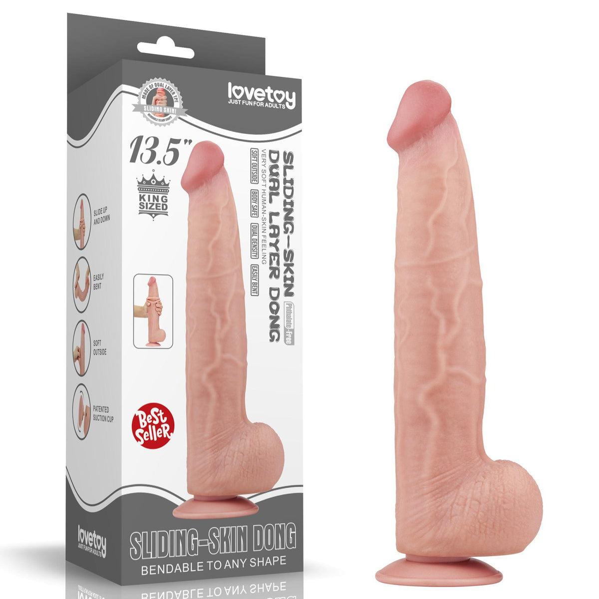 22-13.5'' King Sized Sliding Skin Dual Layer Dong-22