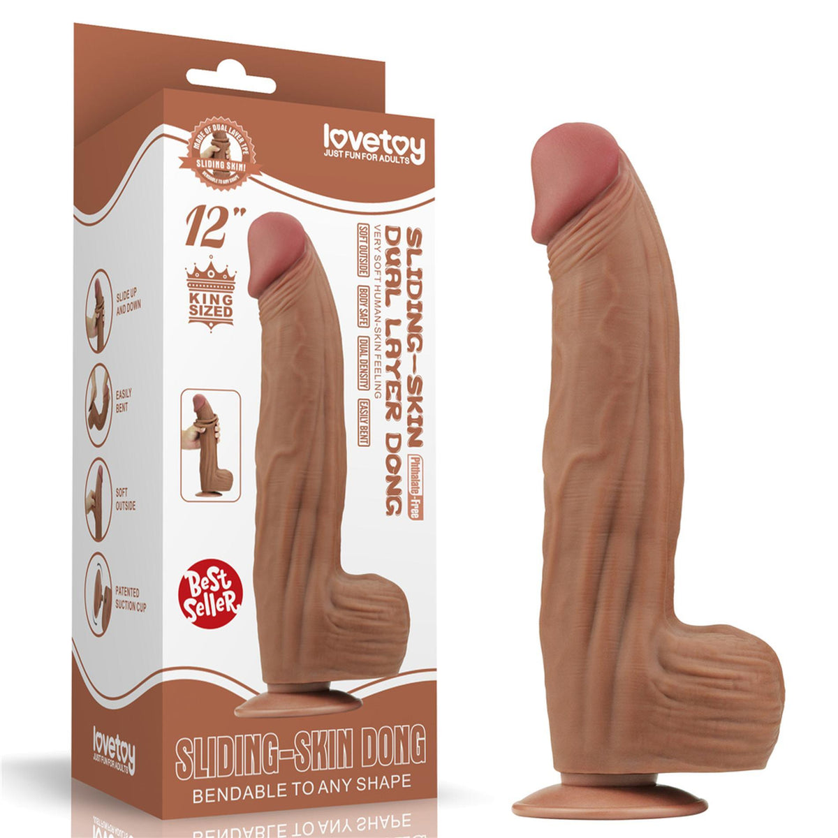 20-12'' King Sized Sliding Skin Dual Layer Dong Brown-20