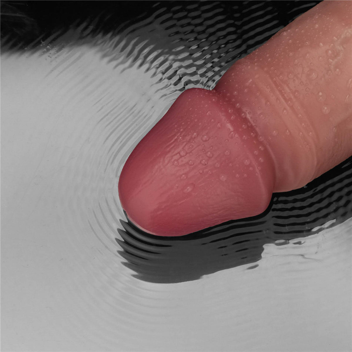 21-10" Vibrating Sliding Skin Pro II Dual Layer Silicone Dong-21