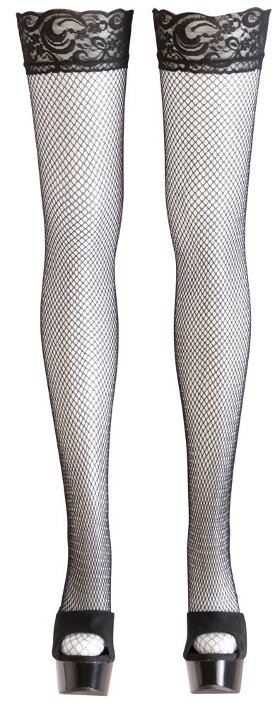 8-Net Hold-up Stockings black M-8