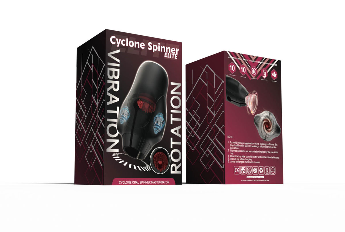 22-Automatyczny masturbator Cyclone Spinner Elite z rotacją i wibracją USB-22