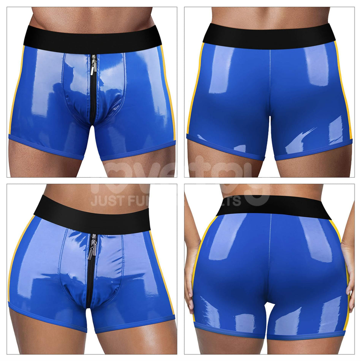 21-Chic Strap-On shorts (36 - 39 inch waist) Blue-21