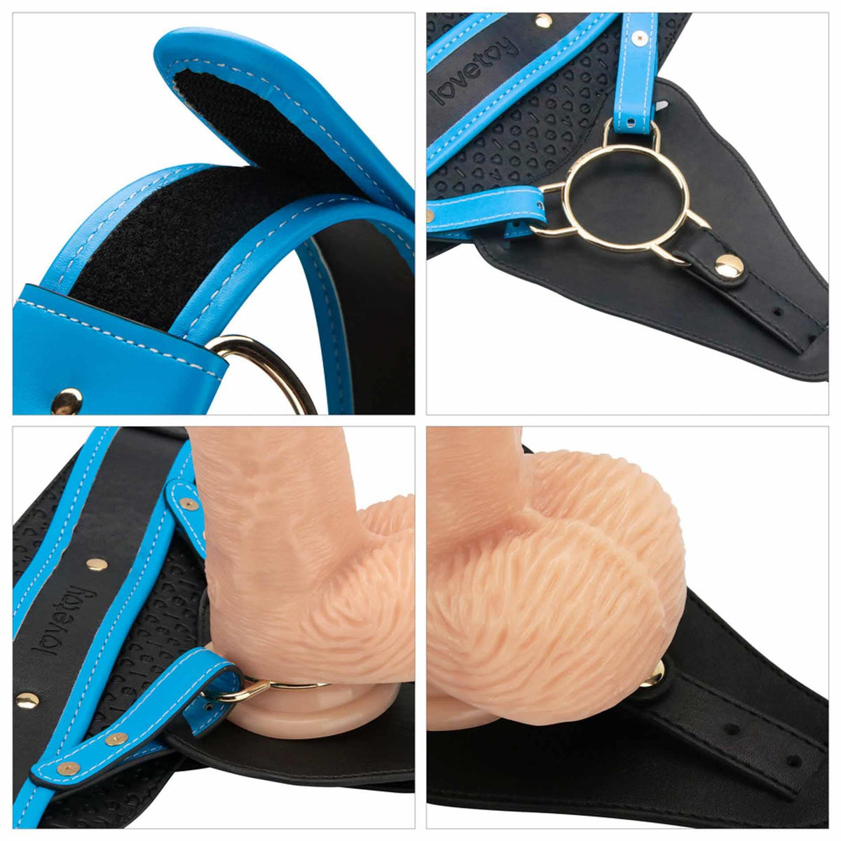 22-Vibrating Enhanced Strap on Set 9.5'' L/XL/2XL-22