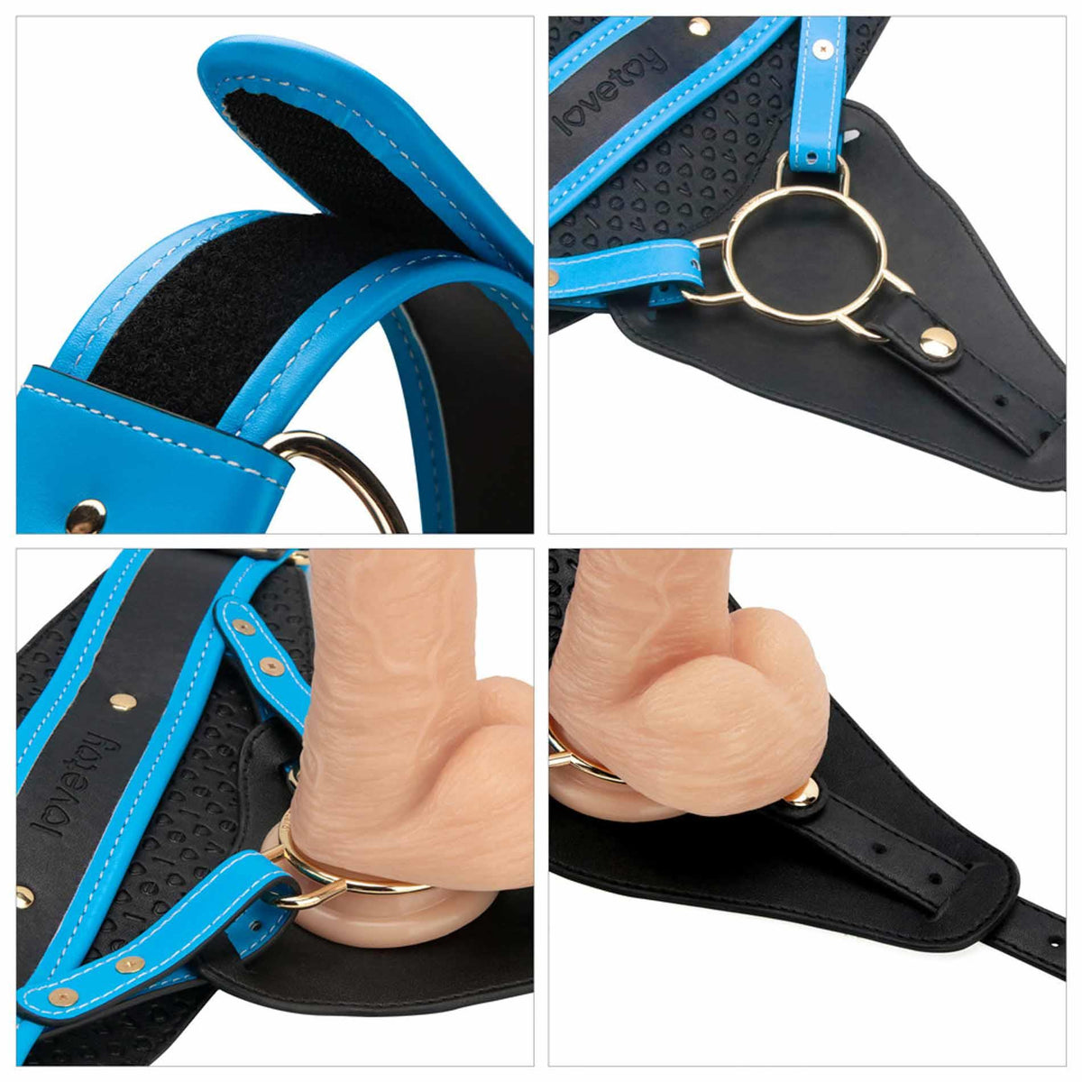23-Vibrating Enhanced Strap on Set 8'' L/XL/2XL-23