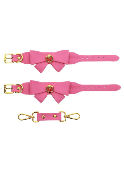 29-Kajdanki Taboom Malibu różowe PU 28 cm-29