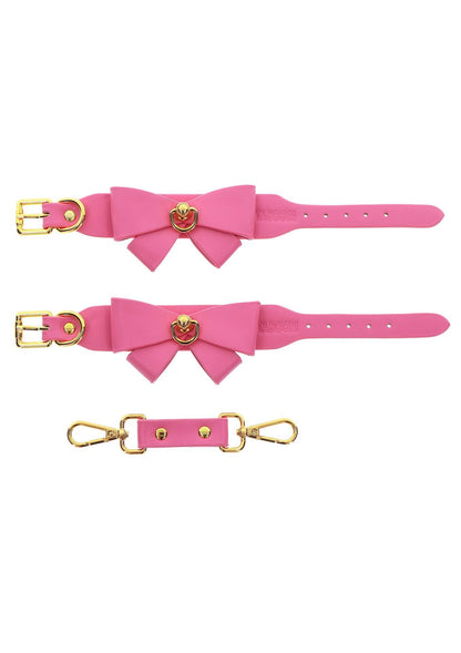 31-Kajdanki Taboom Malibu różowe PU 28 cm-31