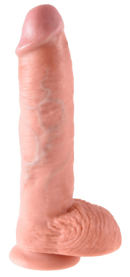 3-Realistyczny penis z żyłami i przyssawką 26.7 cm-3