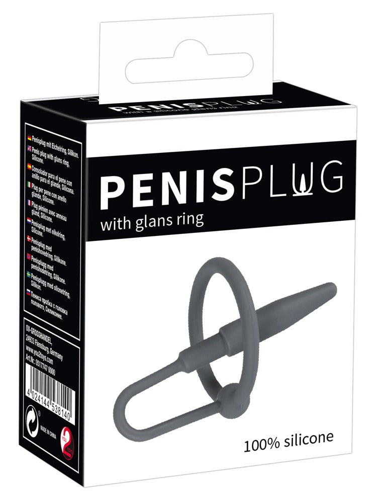 1-Penis Plug with Glans Ring-1