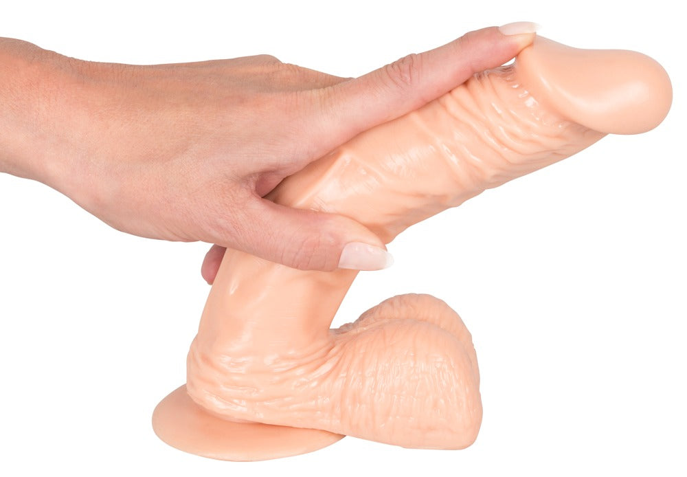 11-Duże giętkie realistyczne dildo przyssawka 22,5 cm-11