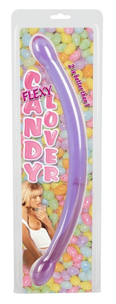 1-Silikonowe długie podwójne giętkie dildo 44 cm-1